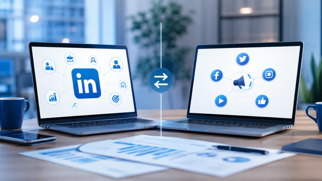 LinkedIn Marketing vs Social Media Marketing: What Is the Difference? linkedin marketing vs social media marketing